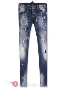 Jeans Elestic Style Européen Trous Conçu